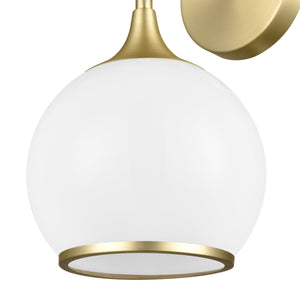 Brushed Brass/White