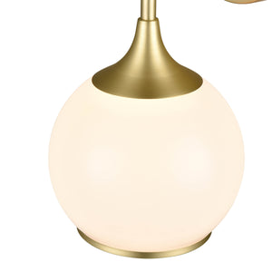 Brushed Brass/White
