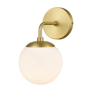 Brushed Brass/White