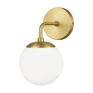 Brushed Brass/White
