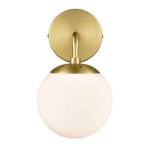 Brushed Brass/White