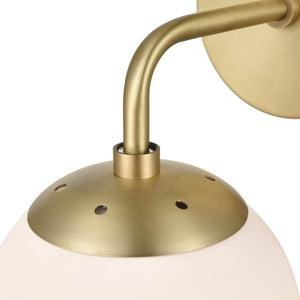Brushed Brass/White