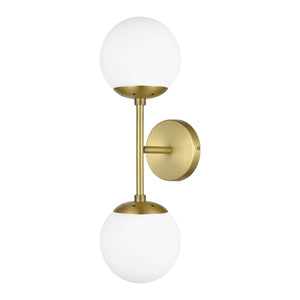 Brushed Brass/White