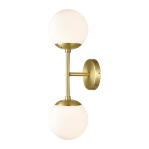 Brushed Brass/White