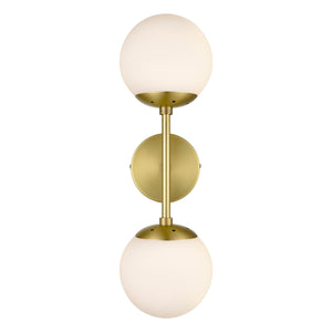 Brushed Brass/White