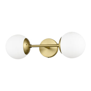 Brushed Brass/White