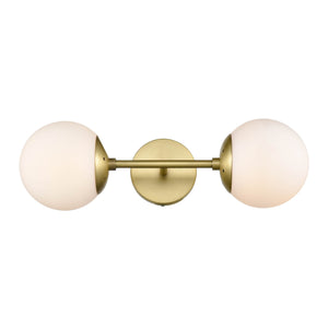 Brushed Brass/White