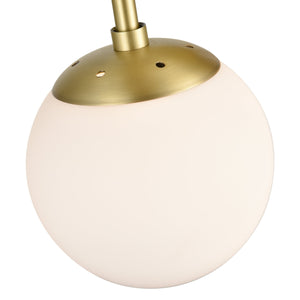 Brushed Brass/White