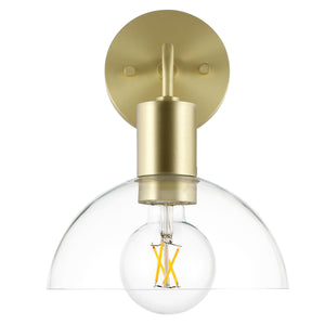 Brushed Brass/Clear