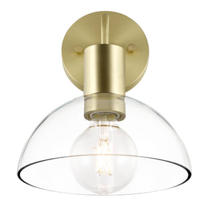 Brushed Brass/Clear