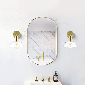 Brushed Brass/Clear