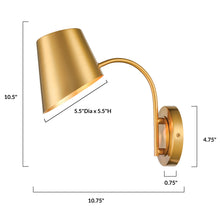 Load image into Gallery viewer, Brushed Brass, dimensions
