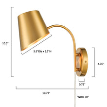Load image into Gallery viewer, Brushed Brass, dimensions
