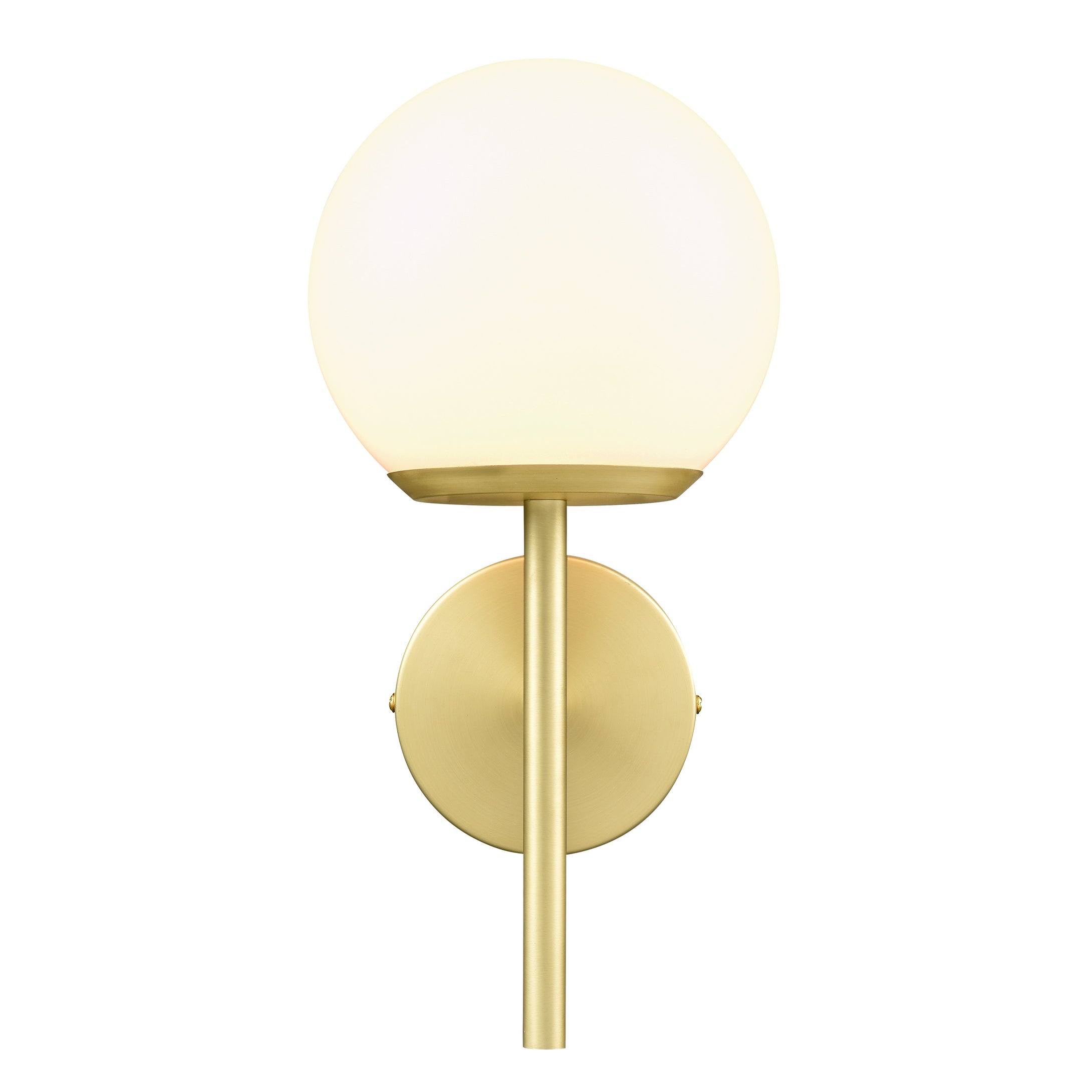 Brushed Brass/White