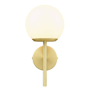 Brushed Brass/White