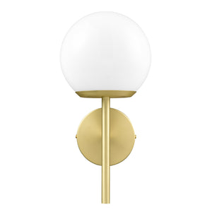 Brushed Brass/White