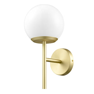 Brushed Brass/White