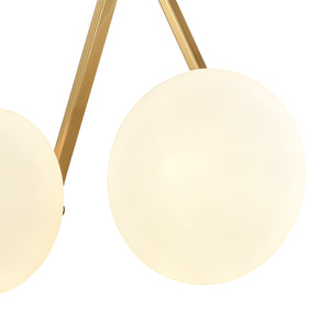 Brushed Brass/White
