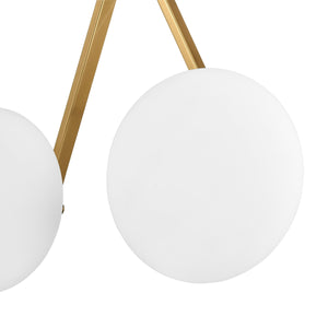 Brushed Brass/White