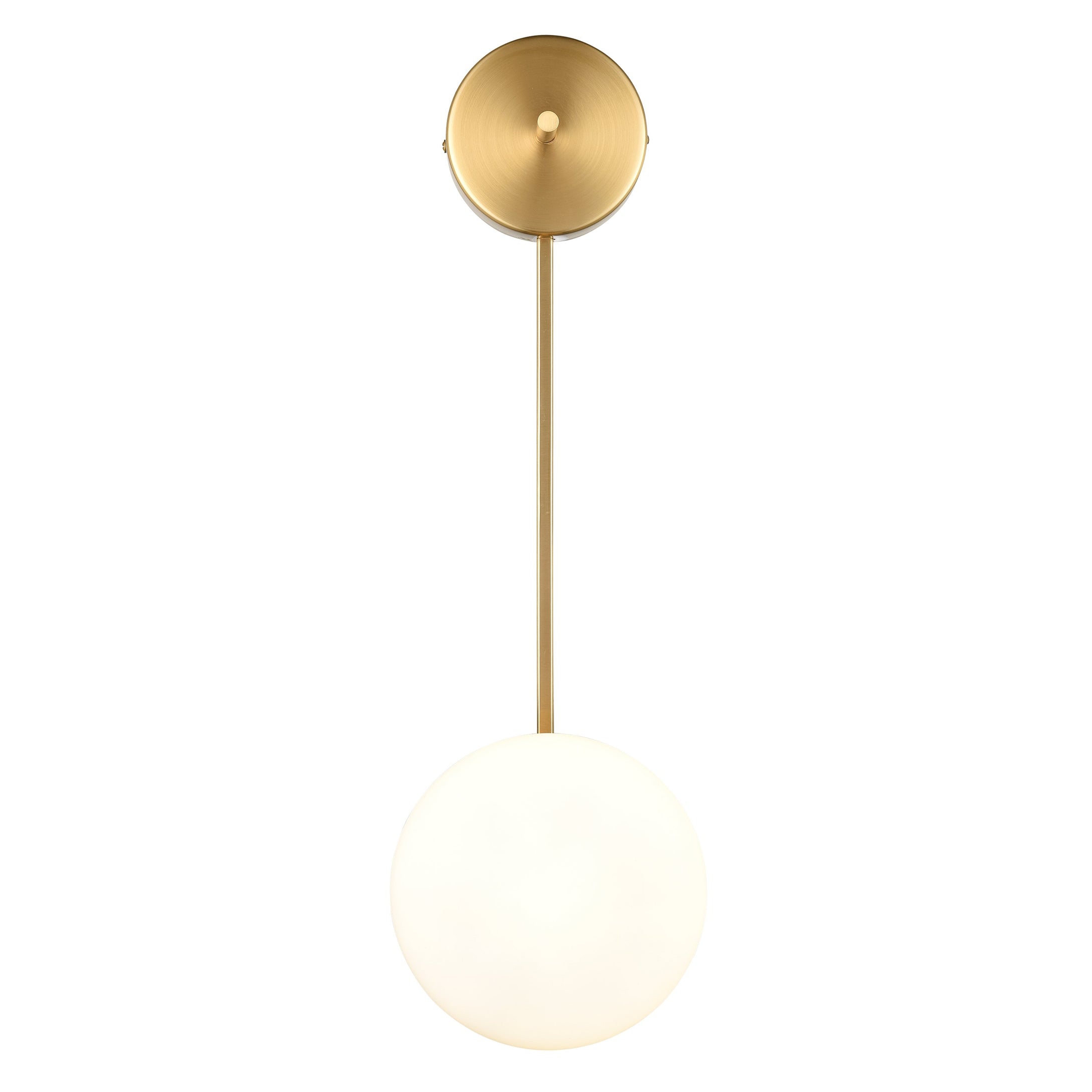 Brushed Brass/White