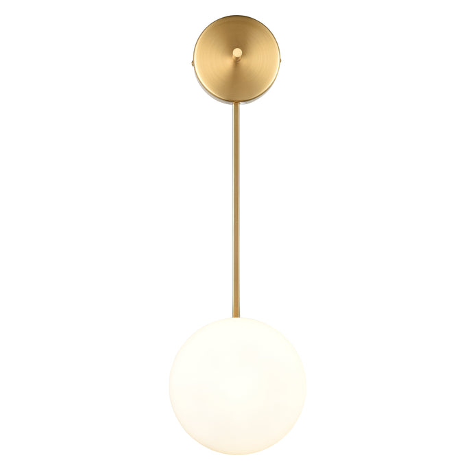 Brushed Brass/White