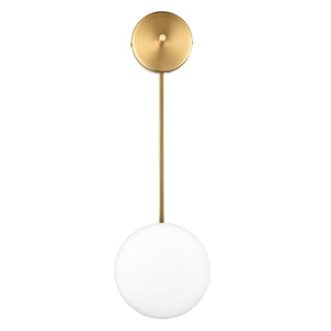 Brushed Brass/White