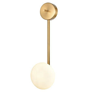 Brushed Brass/White