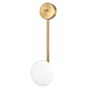 Brushed Brass/White