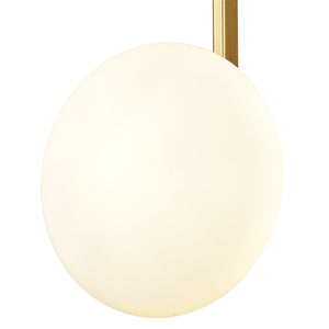 Brushed Brass/White