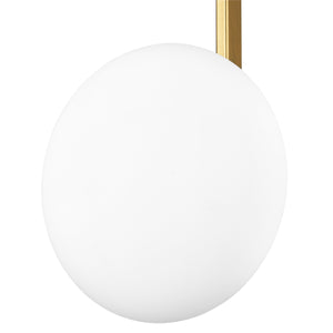 Brushed Brass/White