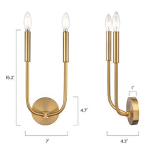 Load image into Gallery viewer, Brushed Brass, dimensios
