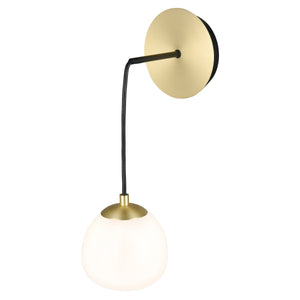 Black/Brass/White