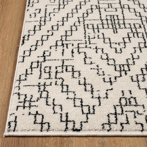 Black - Off White/6 x 9