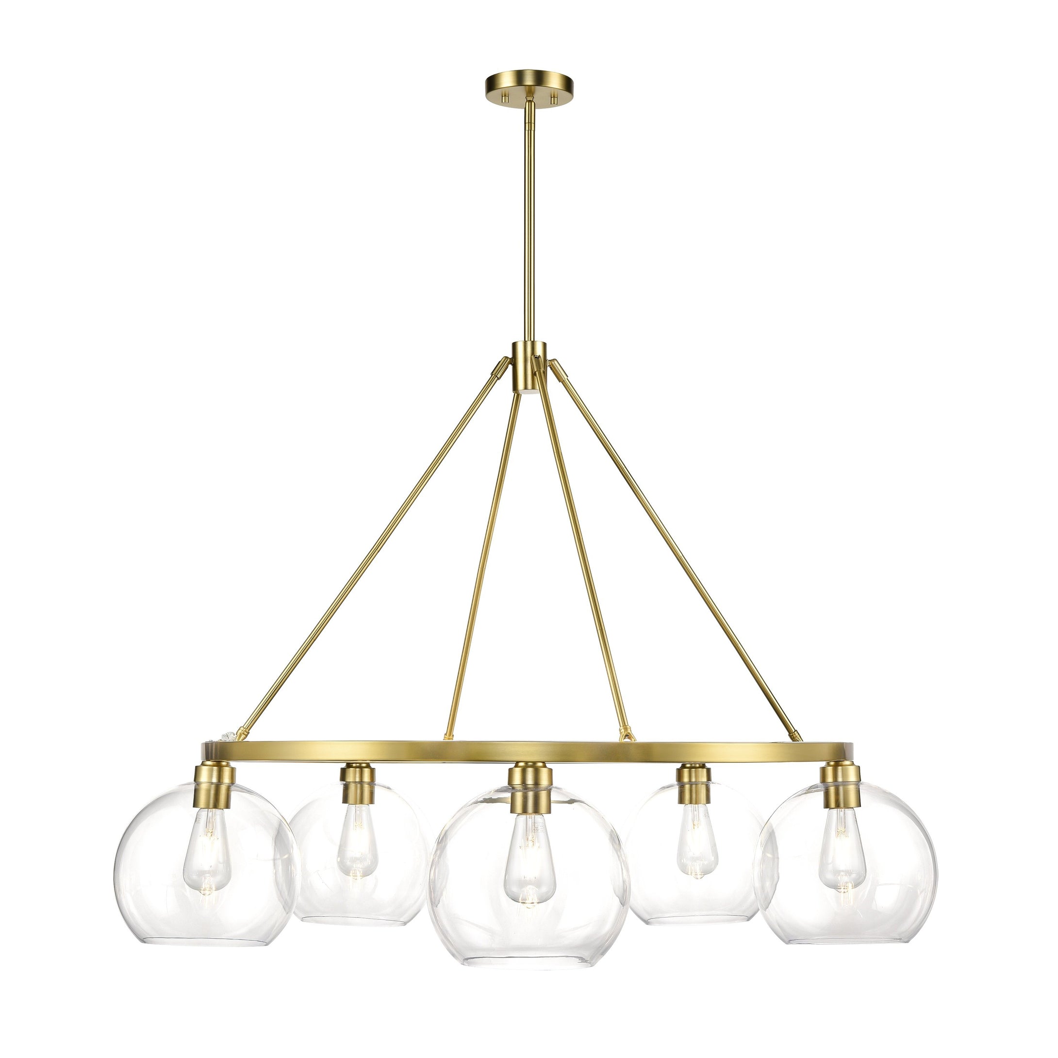 Brushed Brass/Clear