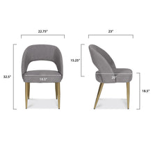 Load image into Gallery viewer, Foam Grey/Set of 2, dimensions
