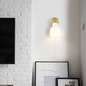 Brushed Brass/White