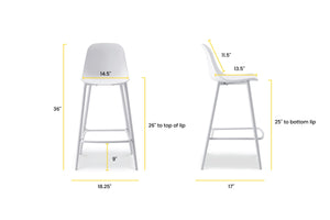 White, dimensions