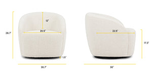 Crema White Boucle, dimensions