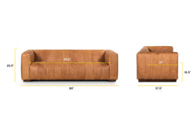 Load image into Gallery viewer, Cognac Tan, dimensions
