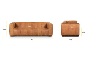Cognac Tan, dimensions