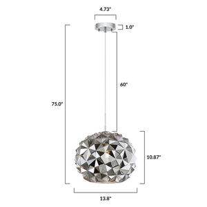 Chrome/Smokey, dimensions