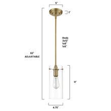 Load image into Gallery viewer, Brushed Brass, dimensions
