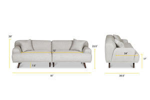 Soho Grey, dimensions