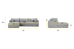 Baltic Grey, dimensions