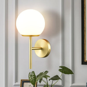 Brushed Brass/White