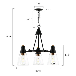 Black/Brass, dimensions