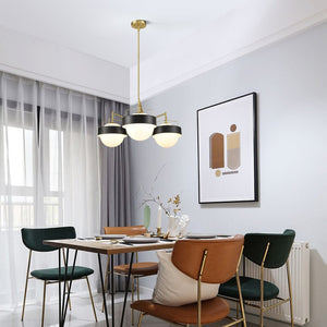 Black/Brushed Brass/White