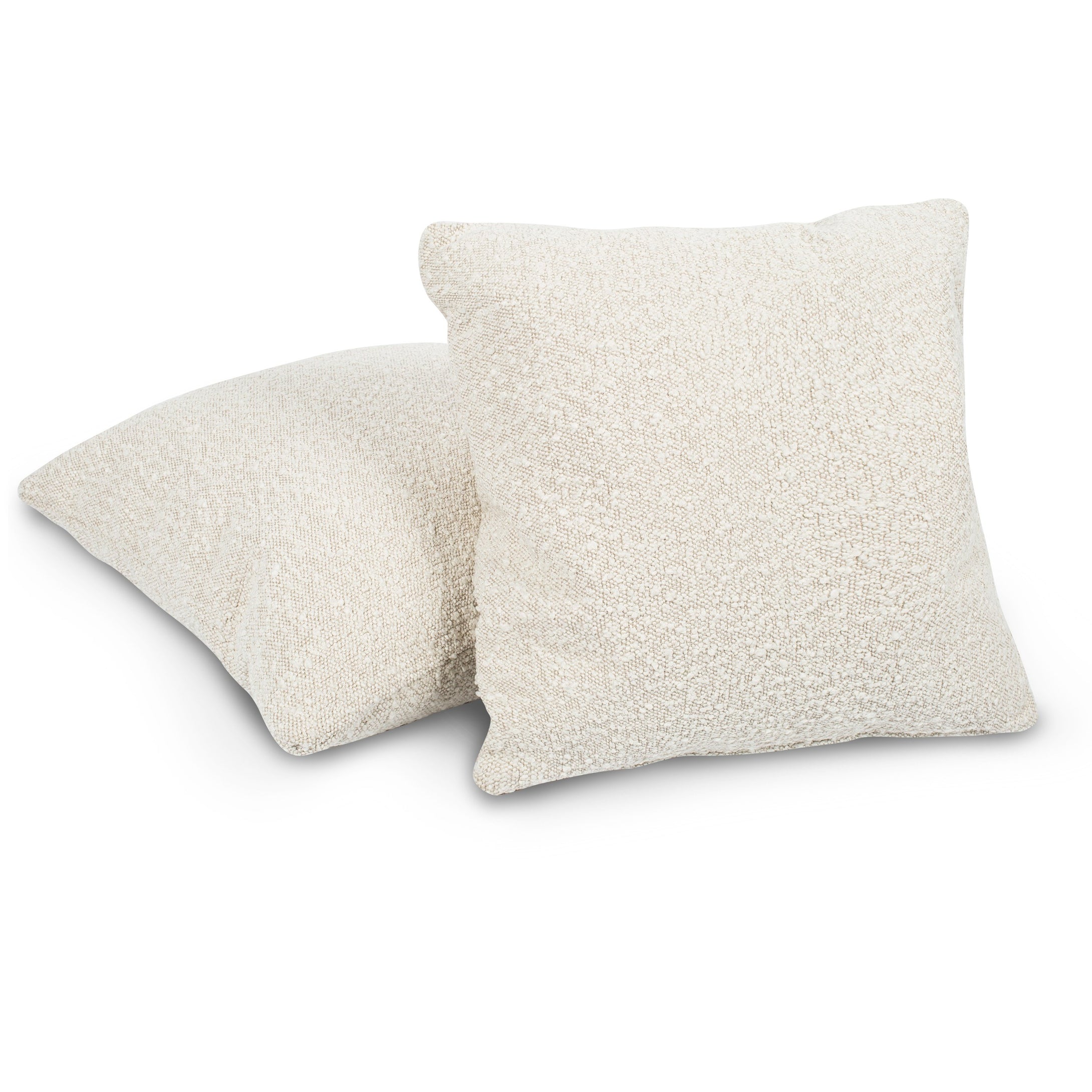 Crema White Boucle/Set of 2
