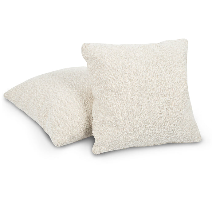 Crema White Boucle/Set of 2