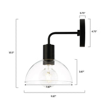 Load image into Gallery viewer, Black/Clear, dimensions

